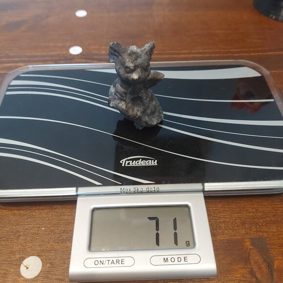 Meditating Obsidian & Larvikite Dragon Combo - Picture 9 of 10